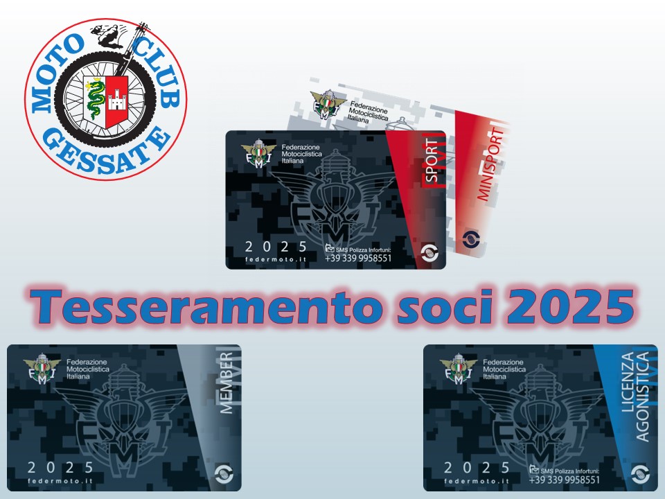 2025 Tesseramento Moto Club Gessate